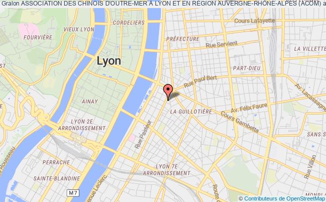 plan association Association Des Chinois D'outre-mer À Lyon Et En RÉgion Auvergne-rhÔne-alpes (acom) Lyon