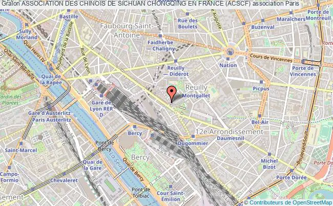 plan association Association Des Chinois De Sichuan Chongqing En France (acscf) Paris