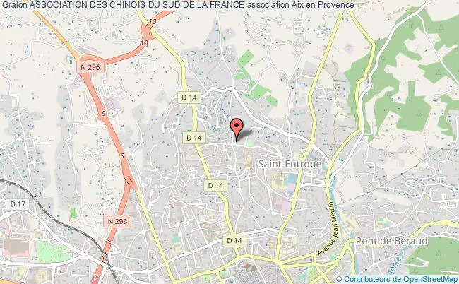 plan association Association Des Chinois Du Sud De La France Aix-en-Provence
