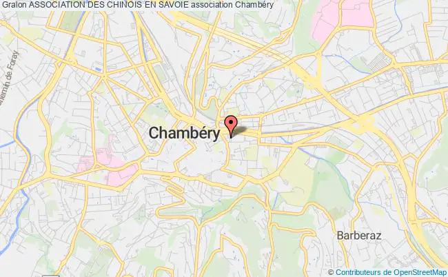 plan association Association Des Chinois En Savoie Chambéry