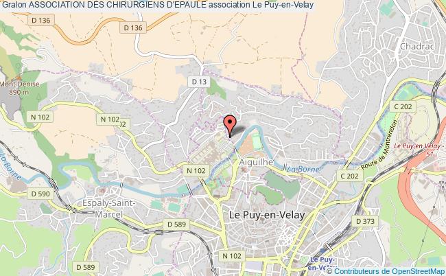 plan association Association Des Chirurgiens D'epaule Le Puy-en-Velay