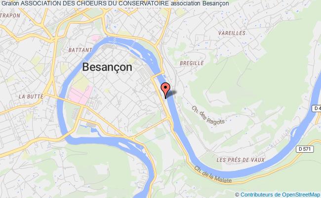 plan association Association Des Choeurs Du Conservatoire Besançon