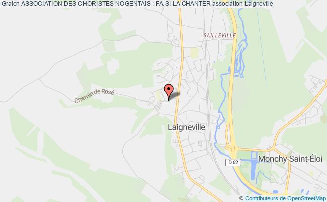 plan association Association Des Choristes Nogentais : Fa Si La Chanter Laigneville