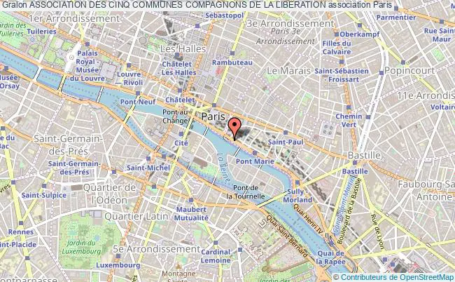 plan association Association Des Cinq Communes Compagnons De La Liberation Paris