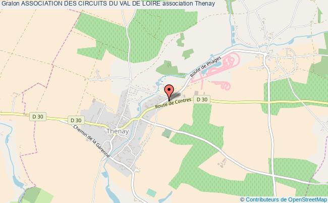 plan association Association Des Circuits Du Val De Loire Thenay