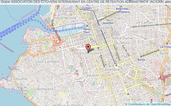 plan association Association Des Citoyens Intervenant En Centre De Retention Administratif (acicra) Marseille