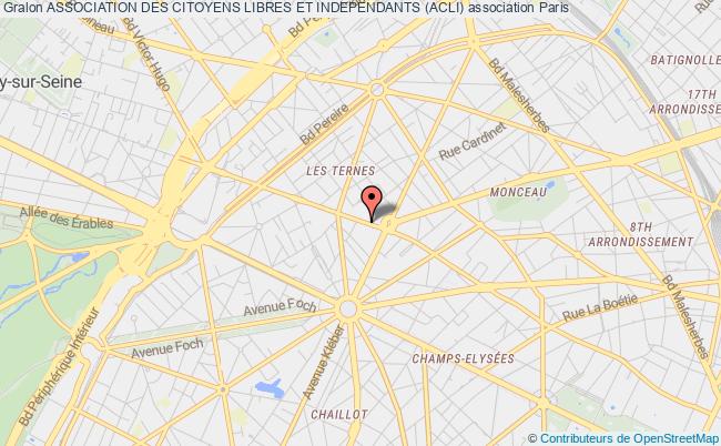 plan association Association Des Citoyens Libres Et Independants (acli) Paris