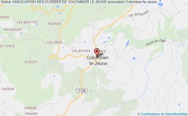 plan association Association Des Classes De Colombier Le Jeune 