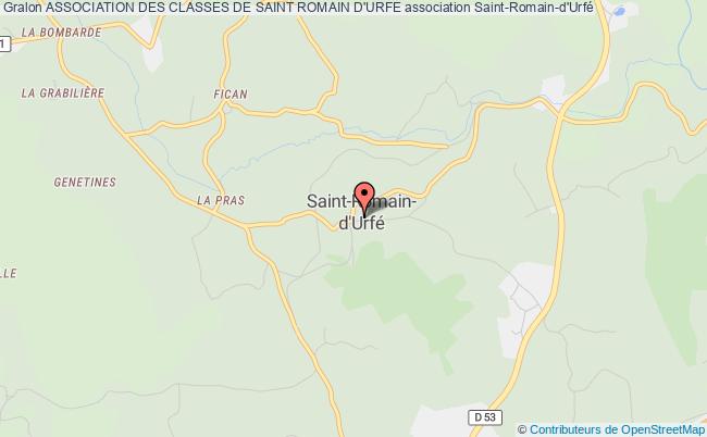 plan association Association Des Classes De Saint Romain D'urfe Saint-Romain-d'Urfé
