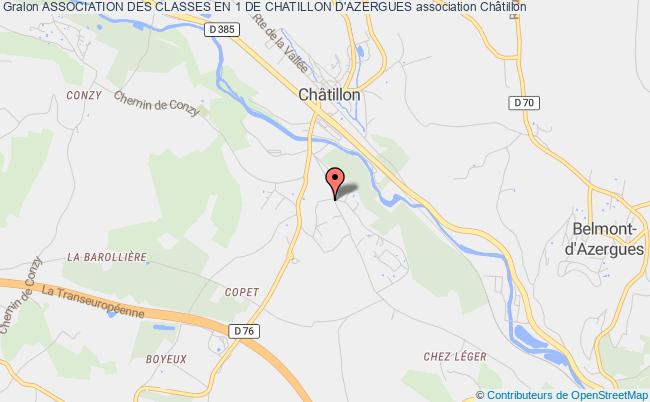 plan association Association Des Classes En 1 De Chatillon D'azergues Châtillon
