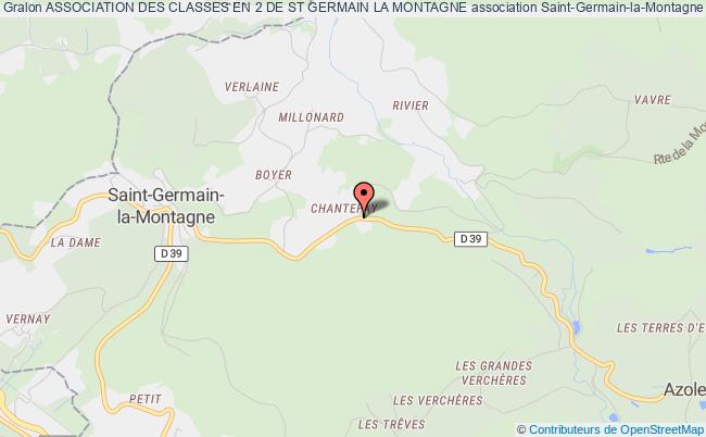 plan association Association Des Classes En 2 De St Germain La Montagne Saint-Germain-la-Montagne