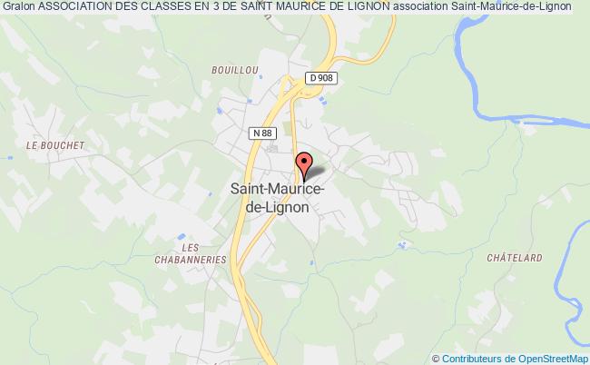 plan association Association Des Classes En 3 De Saint Maurice De Lignon Saint-Maurice-de-Lignon