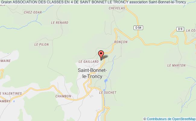 plan association Association Des Classes En 4 De Saint Bonnet Le Troncy Saint-Bonnet-le-Troncy