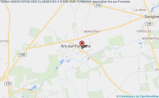 plan association Association Des Classes En 5 D'ars Sur Formans Ars-sur-Formans