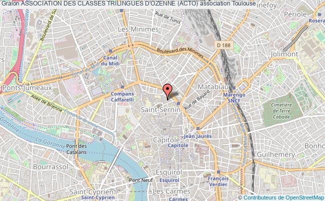 plan association Association Des Classes Trilingues D'ozenne (acto) Toulouse