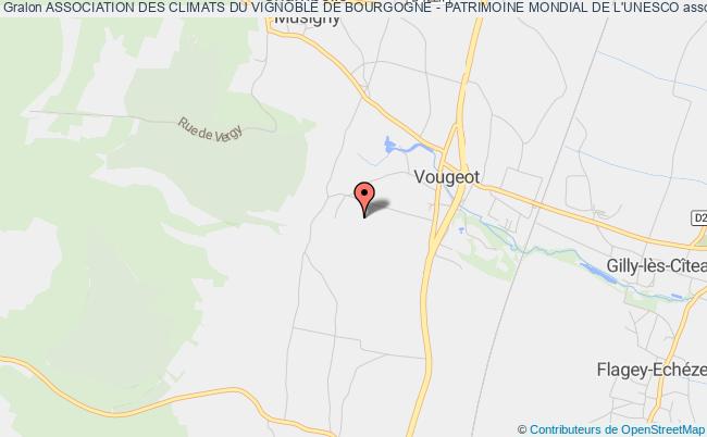 plan association Association Des Climats Du Vignoble De Bourgogne - Patrimoine Mondial De L'unesco Vougeot