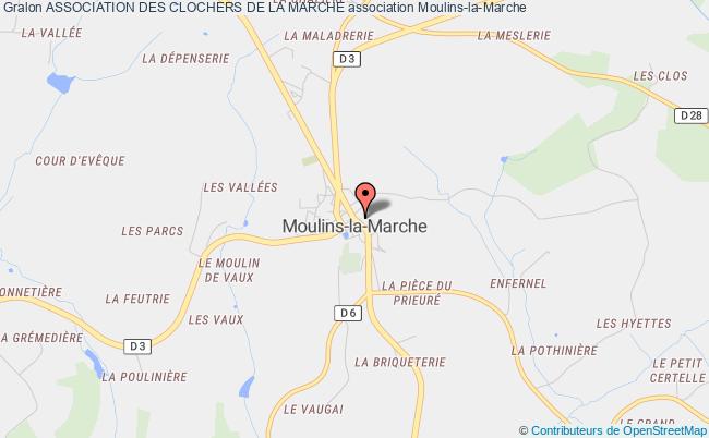 plan association Association Des Clochers De La Marche Moulins-la-Marche