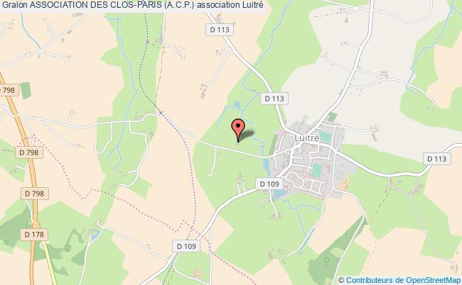 plan association Association Des Clos-paris (a.c.p.) Luitré