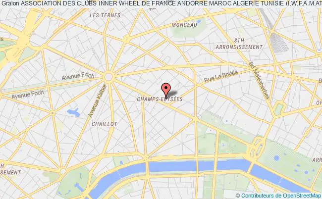 plan association Association Des Clubs Inner Wheel De France Andorre Maroc Algerie Tunisie (i.w.f.a.m.at.) PARIS