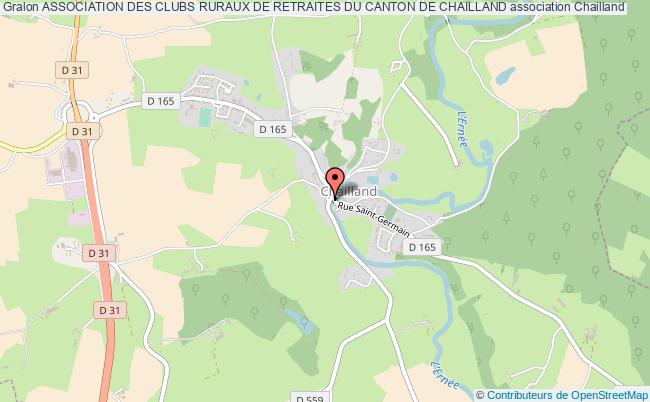 plan association Association Des Clubs Ruraux De Retraites Du Canton De Chailland Chailland