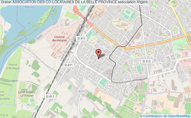 plan association Association Des Co-locataires De La Belle Province Angers