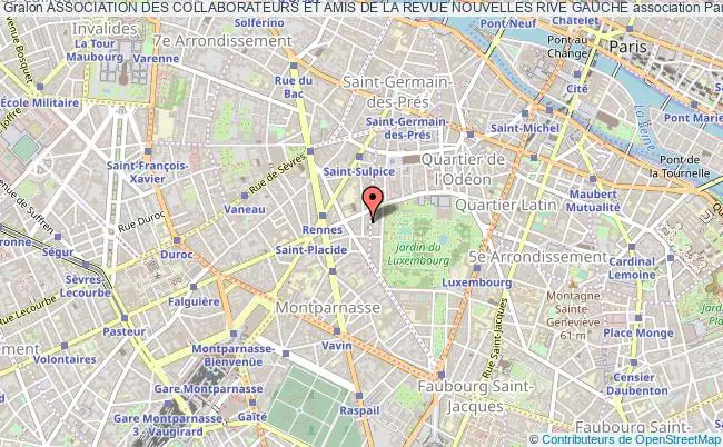 plan association Association Des Collaborateurs Et Amis De La Revue Nouvelles Rive Gauche Paris