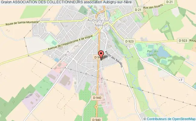 plan association Association Des Collectionneurs Aubigny-sur-Nère