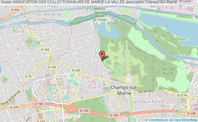 plan association Association Des Collectionneurs De Marne-la-vallee Champs-sur-Marne