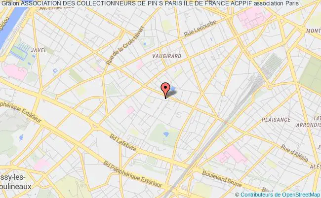 plan association Association Des Collectionneurs De Pin S Paris Ile De France Acppif Paris