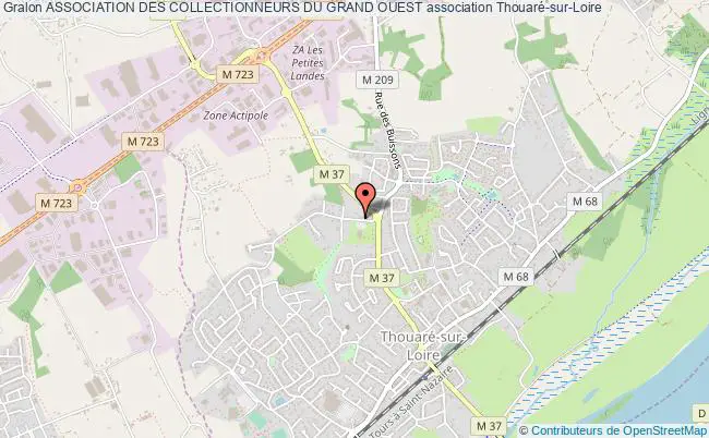 plan association Association Des Collectionneurs Du Grand Ouest Thouaré-sur-Loire