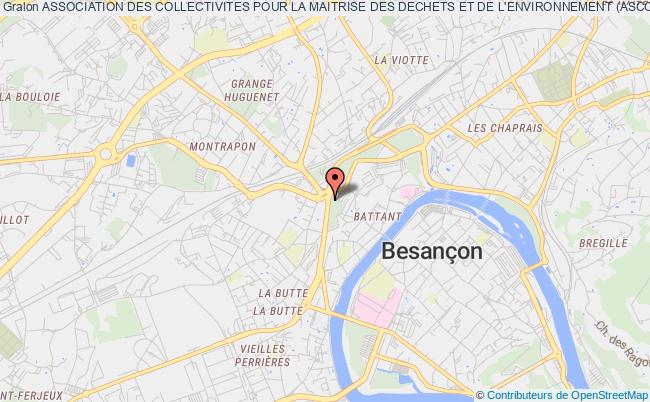 plan association Association Des Collectivites Pour La Maitrise Des Dechets Et De L'environnement (ascomade) Besançon