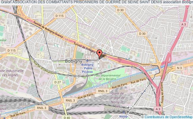 plan association Association Des Combattants Prisonniers De Guerre De Seine Saint Denis Bobigny