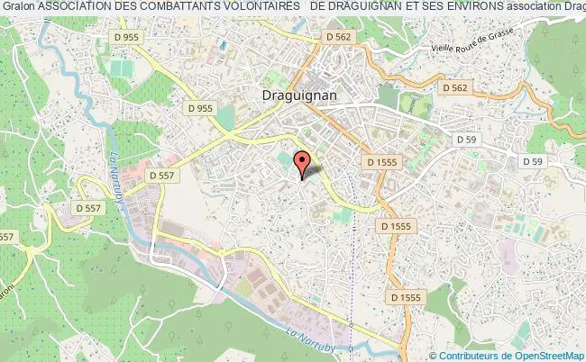 plan association Association Des Combattants Volontaires   De Draguignan Et Ses Environs Draguignan