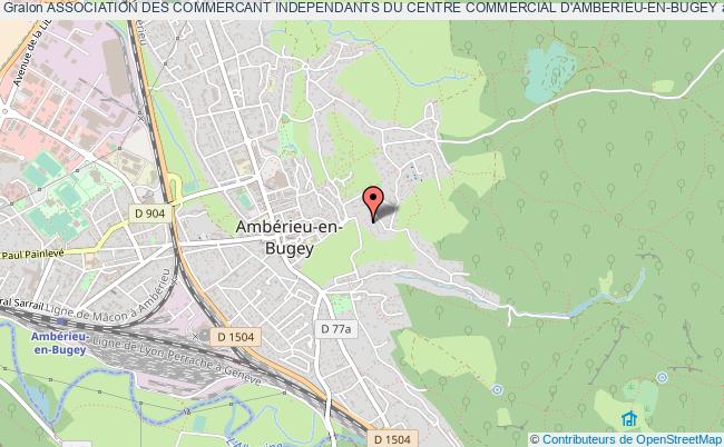 plan association Association Des Commercant Independants Du Centre Commercial D'amberieu-en-bugey Ambérieu-en-Bugey