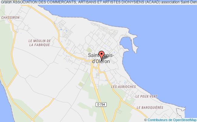 plan association Association Des Commercants, Artisans Et Artistes Dionysiens (acaad) Saint-Denis-d'Oléron