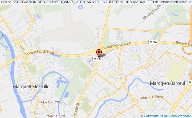 plan association Association Des CommerÇants, Artisans Et Entrepreneurs Marquettois Marquette-lez-Lille