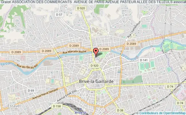 ASSOCIATION DES COMMERCANTS  AVENUE DE PARIS AVENUE PASTEUR ALLEE DES TILLEULS