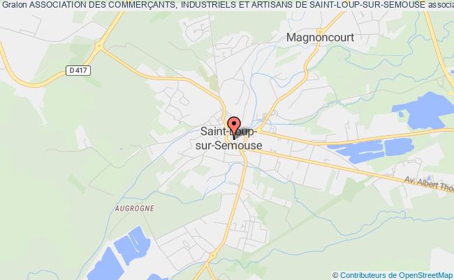 plan association Association Des CommerÇants, Industriels Et Artisans De Saint-loup-sur-semouse Saint-Loup-sur-Semouse