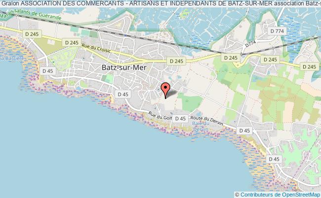 plan association Association Des Commercants - Artisans Et Independants De Batz-sur-mer Batz-sur-Mer
