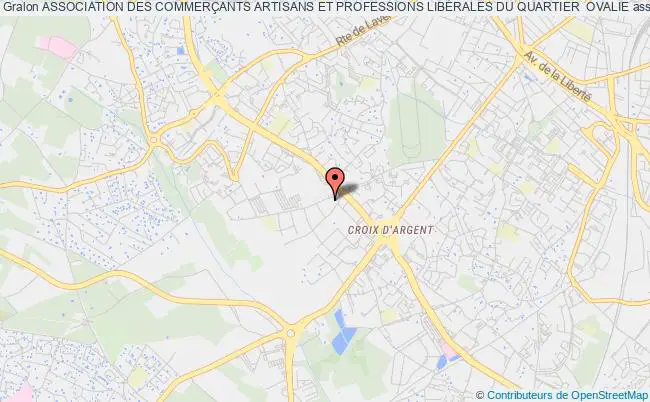 plan association Association Des CommerÇants Artisans Et Professions LibÉrales Du Quartier  Ovalie Montpellier