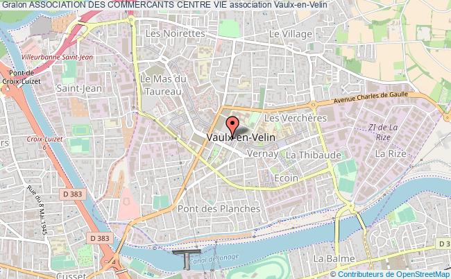 plan association Association Des Commercants Centre Vie Vaulx-en-Velin