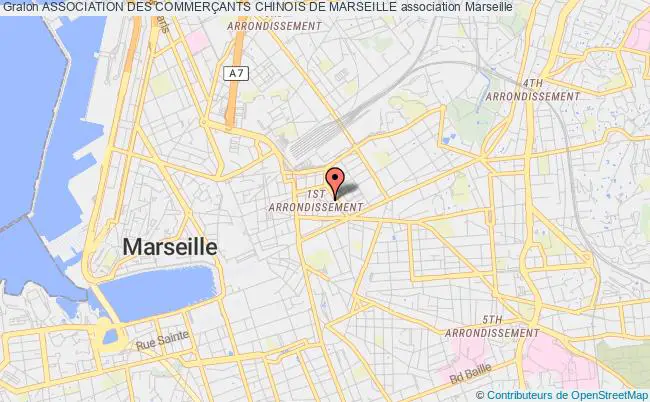 plan association Association Des CommerÇants Chinois De Marseille Marseille 1