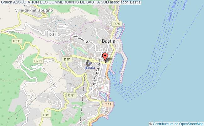 plan association Association Des Commercants De Bastia Sud Bastia