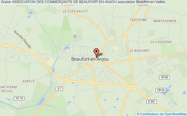 plan association Association Des CommerÇants De Beaufort-en-anjou Beaufort-en-Vallée