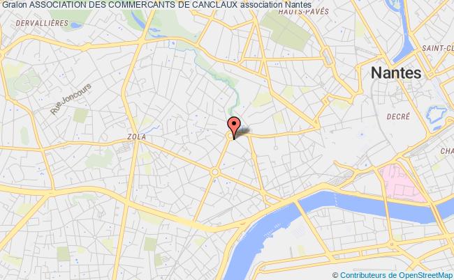 plan association Association Des Commercants De Canclaux Nantes