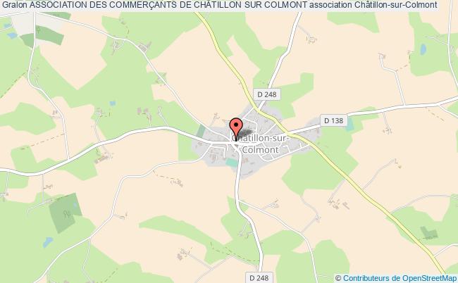 plan association Association Des CommerÇants De ChÂtillon Sur Colmont Châtillon-sur-Colmont