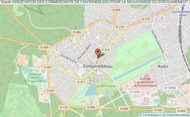plan association Association Des Commercants De Fontainebleau Pour La Sauvegarde Du Stationnement Fontainebleau
