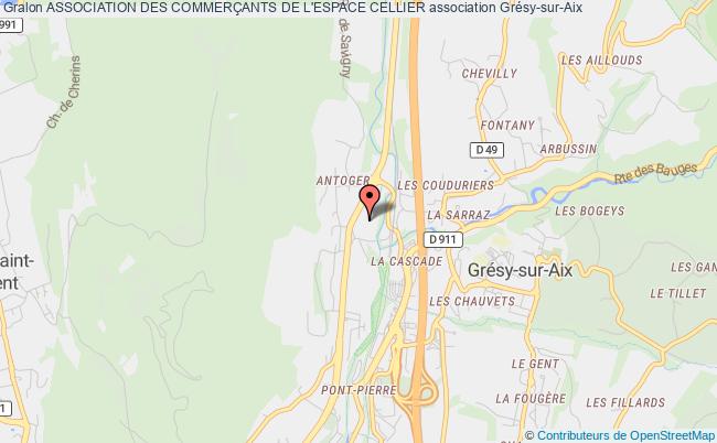 plan association Association Des CommerÇants De L'espace Cellier Grésy-sur-Aix