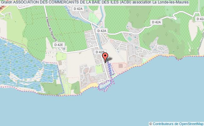 plan association Association Des Commercants De La Baie Des Iles (acbi) La    Londe-les-Maures