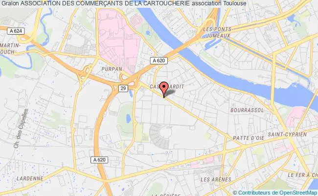 plan association Association Des CommerÇants De La Cartoucherie Toulouse